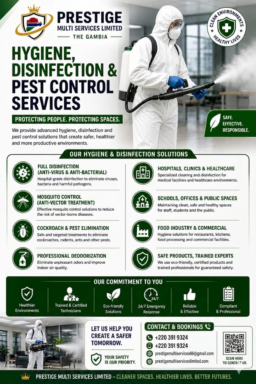 Hygiene, Disinfection & Pest Control