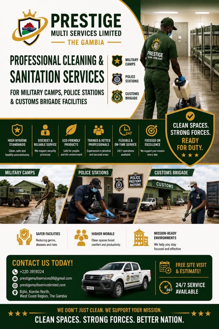 Cleaning for Military, Police & Customs Facilities
