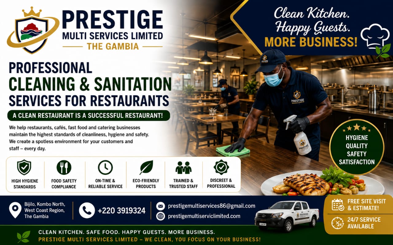 Cleaning & Sanitation Services for Restaurants